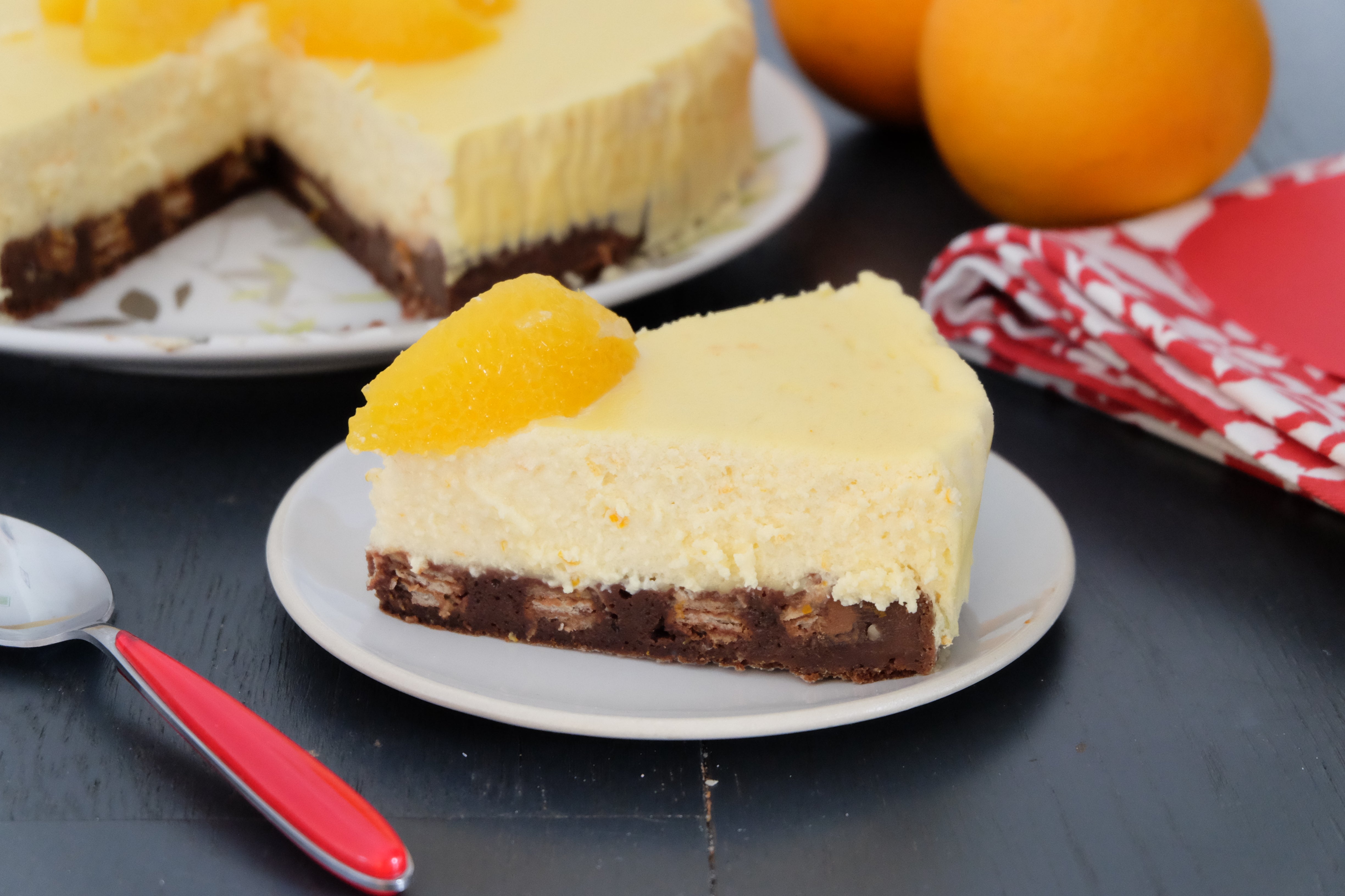Tarta de queso con fondant KitKat