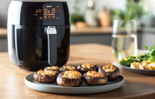 Champiñones rellenos en Airfryer
