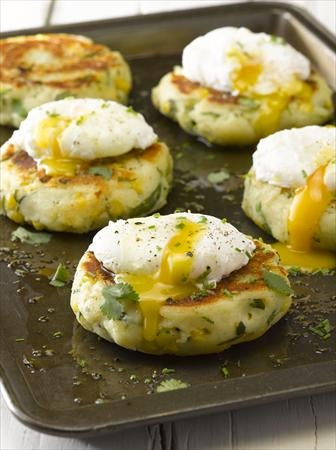Tortillas de Puré de Papas con Huevo Poché