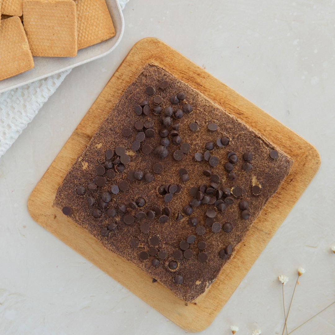 Torta de café y galletitas