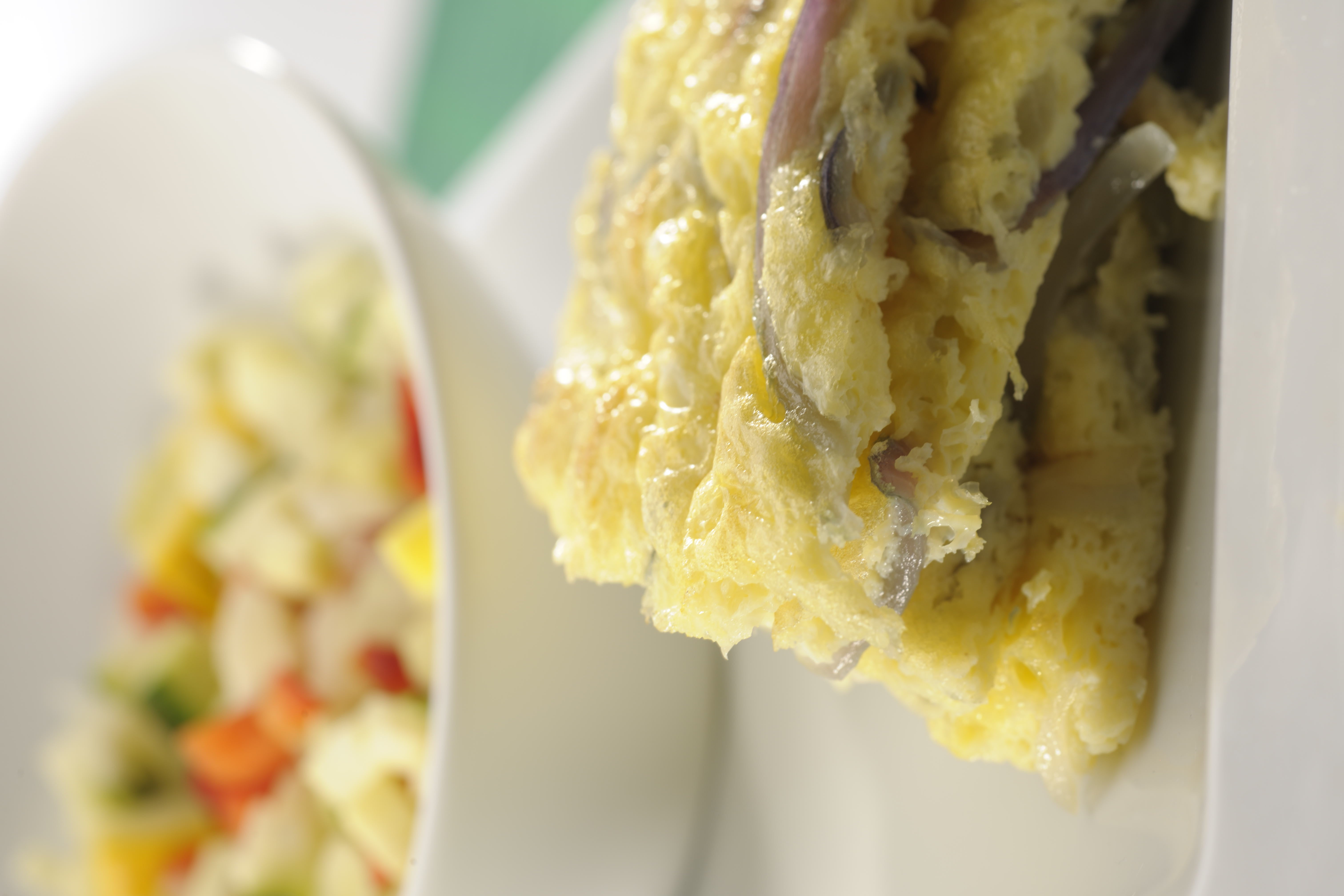 Tortilla de cebolla y mozzarella