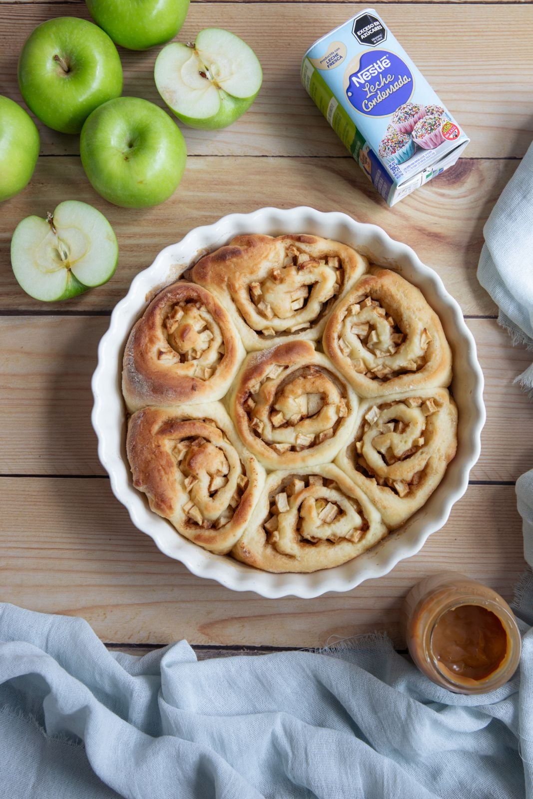 Rolls de manzana