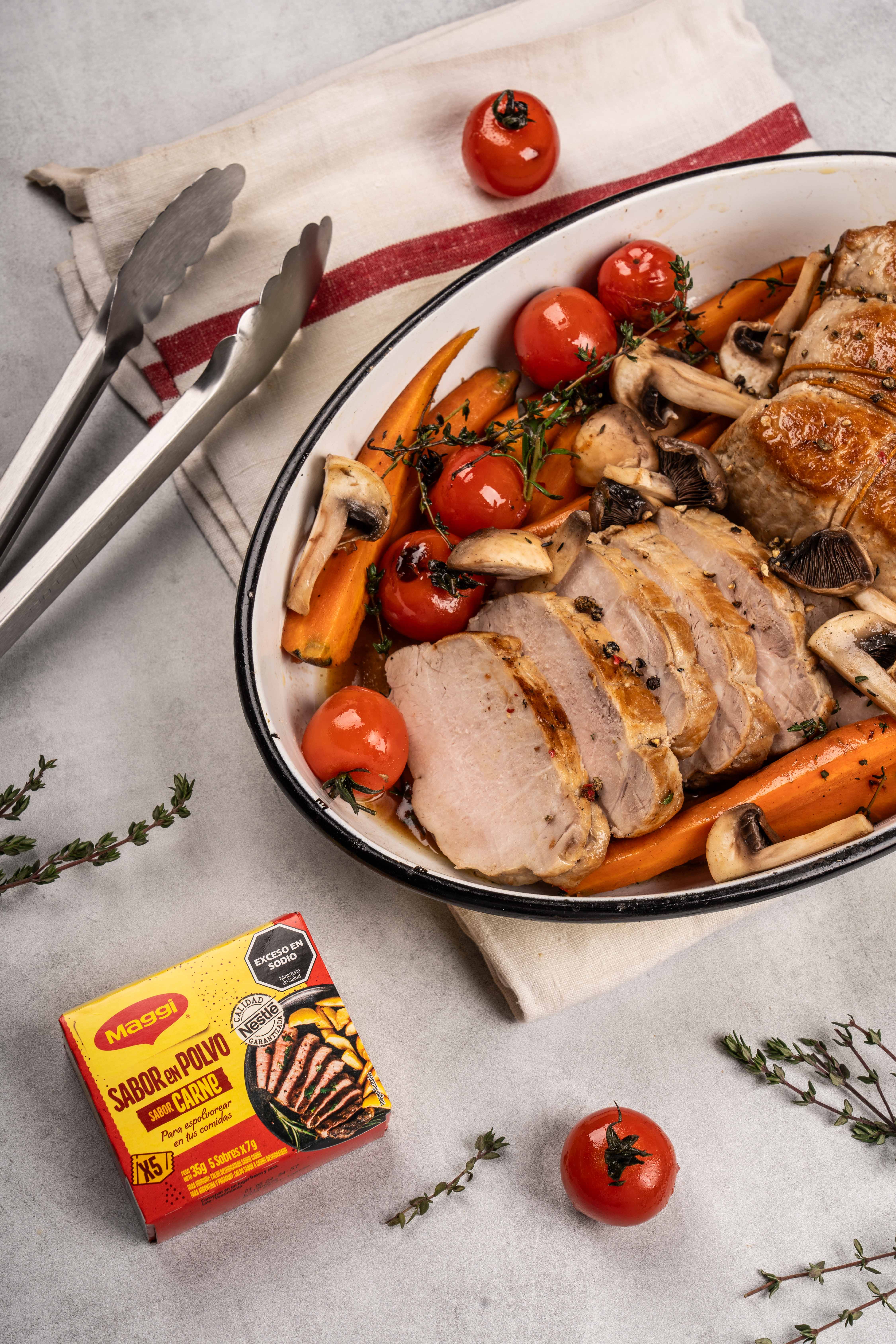 Carre de cerdo al horno
