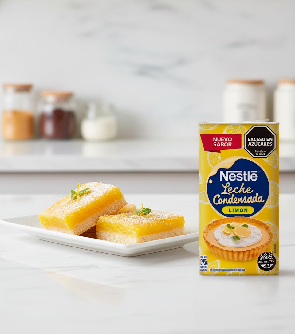 Cuadrados de limón con Nestlé Leche Condensada Limón