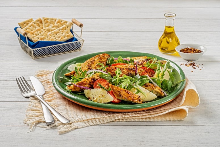 Ensalada de Papa y Pollo al Ajo y Cebolla