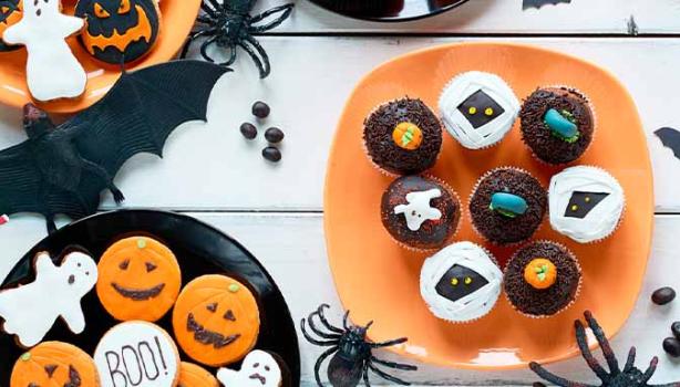 Variedad de comidas para Halloween