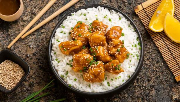 Propiedades sésamo en receta de pollo a la naranja