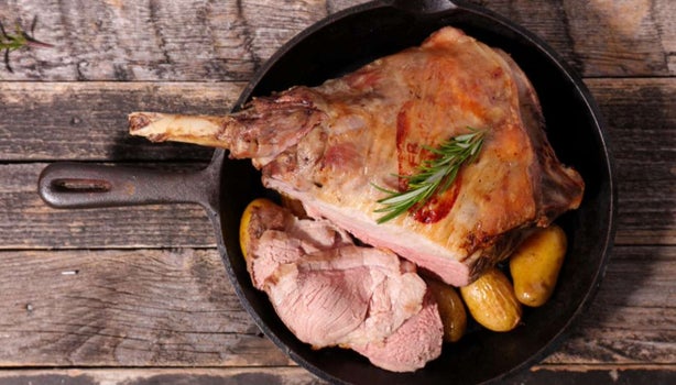 Comida típica de la Patagonia, cordero