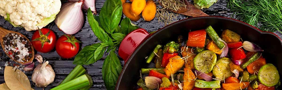 Cocinar verduras al vapor 