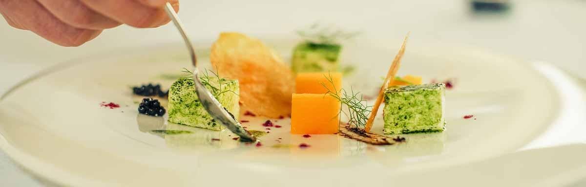 Plato de cocina molecular 