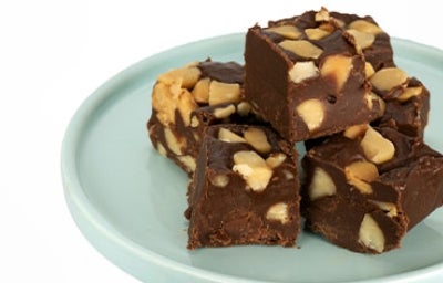 Brownies con frutos secos.