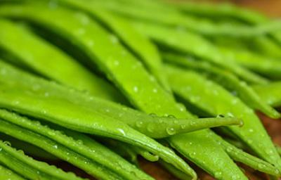 Chauchas verdes frescas Chauchas verdes frescas