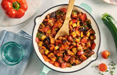 Preparación con verduras de temporada, receta de Slow Food 