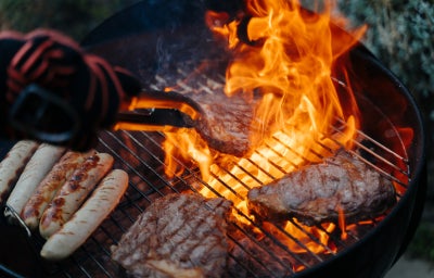 una asado para limpiar después.