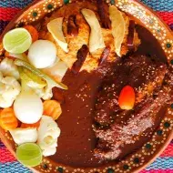 Plato de desayuno mexicano 