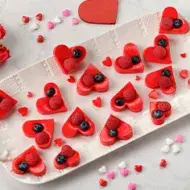 Gomitas en forma de corazones, un postre para el 14 de febrero. 