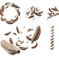 ¿Para qué sirve el comino? Semillas de comino en el aire