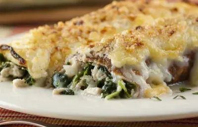 Canelones en suave salsa blanca Canelones en suave salsa blanca