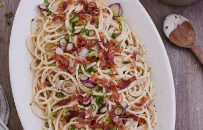 Pastas a la panceta Pastas a la panceta