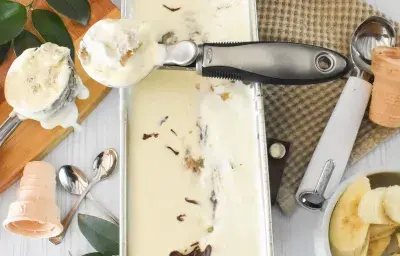 Helado de leche condensada con nutella y banana by Constanza Berrino Helado de leche condensada con nutella y banana by Constanza Berrino