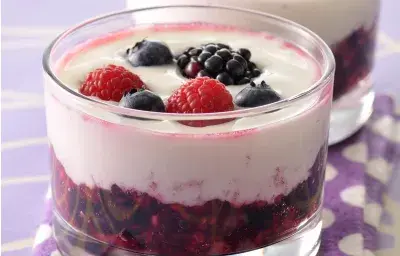 Cremoso con frutos rojos