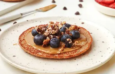 Pancakes de avena y Nesquik