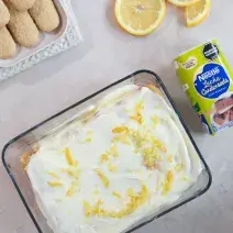 Postre de vainillas y limón