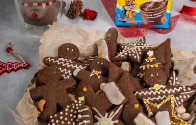 Galletitas de jengibre y Nesquik Galletitas de jengibre y Nesquik