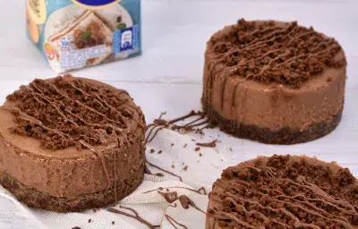 Mini torta Cheescake de chocolate by Maria Nazareth Mini torta Cheescake de chocolate by Maria Nazareth