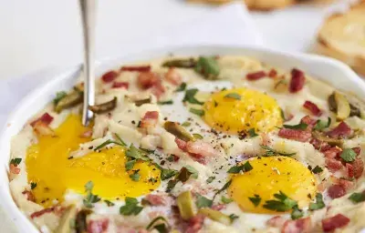 Huevos Cocidos al Puré Huevos Cocidos al Puré