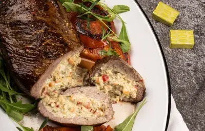 Bife a la criolla rellena Bife a la criolla rellena