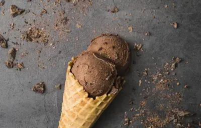 Helado de chocolate