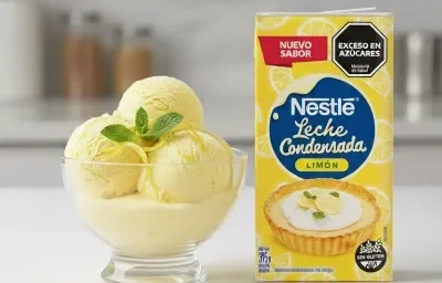 Helado de limón con Nestlé Leche Condensada Limón