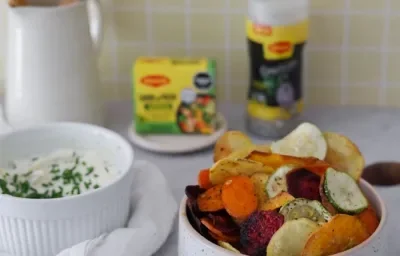Snack de Vegetales con Dip de Queso Crema