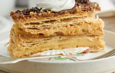 Milhojas de manzana