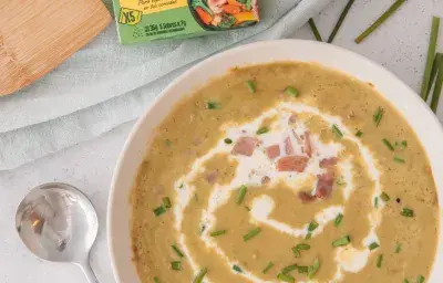Sopa de arvejas y jamón Sopa de arvejas y jamón