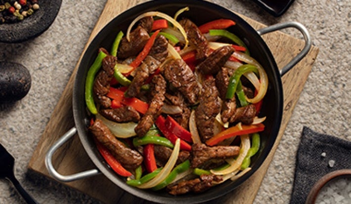 Carne salteada con verduras cena rápida Carne salteada con verduras cena rápida