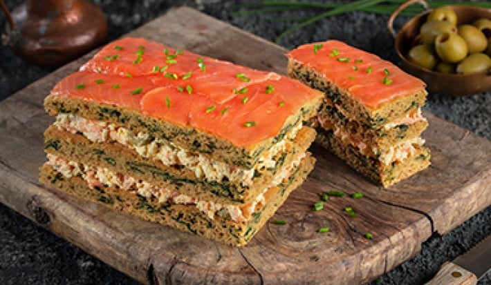 Pastel de espinaca y salmón cena rápida Pastel de espinaca y salmón cena rápida