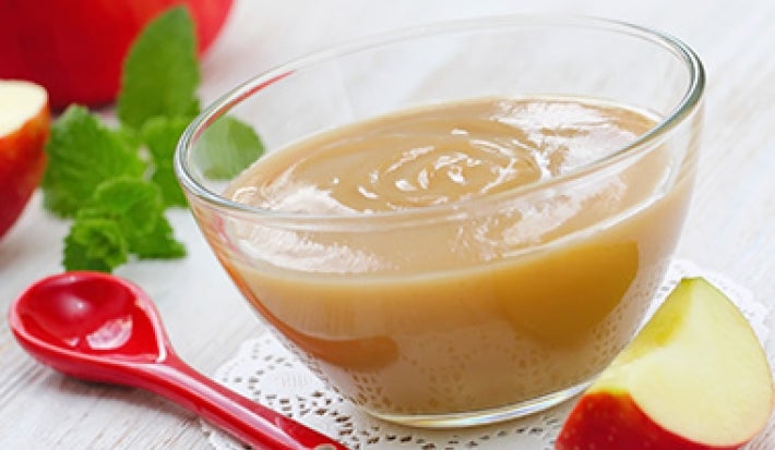 Puré de manzana sustituto del huevo en postres veganos Puré de manzana sustituto del huevo en postres veganos