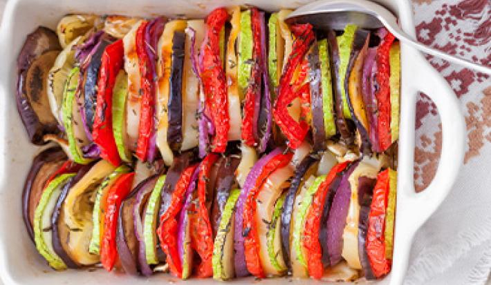 Ratatouille comida con verdura Ratatouille comida con verdura