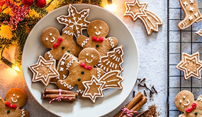 Muñecos de jengibre dulces de navidad Muñecos de jengibre dulces de navidad