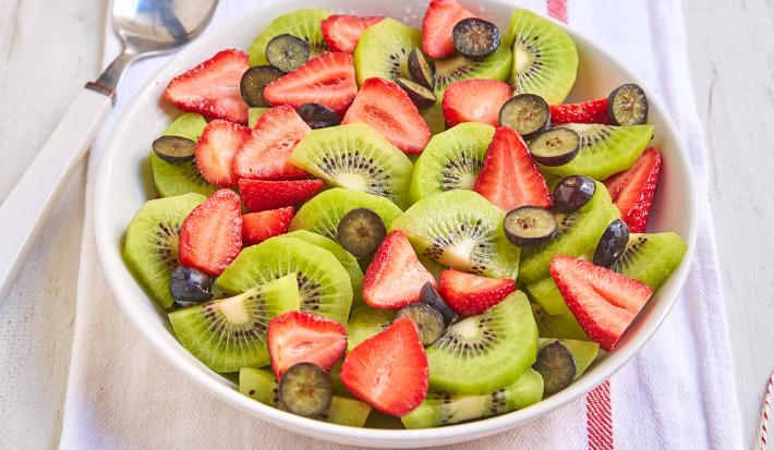 Ensalada de Frutilla, Kiwi y Arándanos