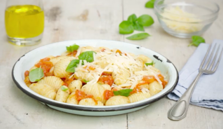 Ñoquis con salsa de Tomate
