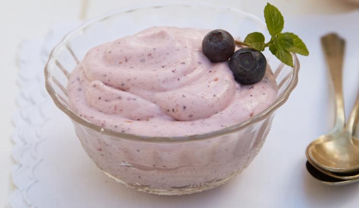 Mousse de frutos rojos