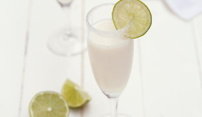 Licuado de lima y champagne