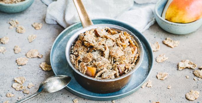 FITNESS PEAR AND WHOLEGRAIN CRUMBLE