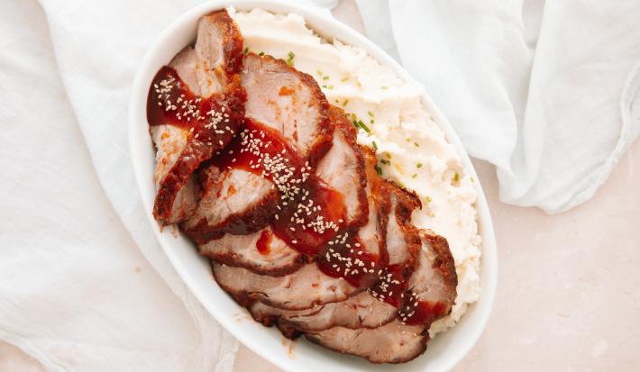 Solomillo de Cerdo con Salsa Barbacoa en Airfryer
