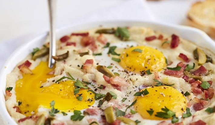 Huevos Cocidos al Puré