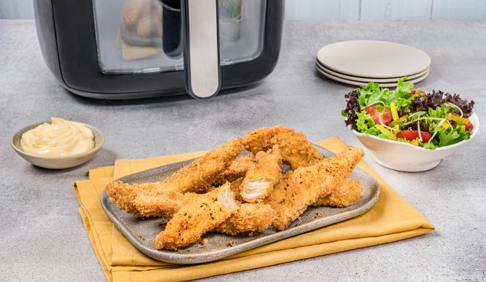 Pollo crujiente provenzal en freidora de aire