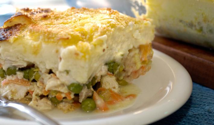 Pastel de papa y pollo